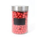 Seymours Container Glass Stainless Steel Lid With Blackboard Label Medium image