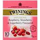 Twinings Tea Bags Enveloped Strawberry Raspberry Loganberry Pack 10 image