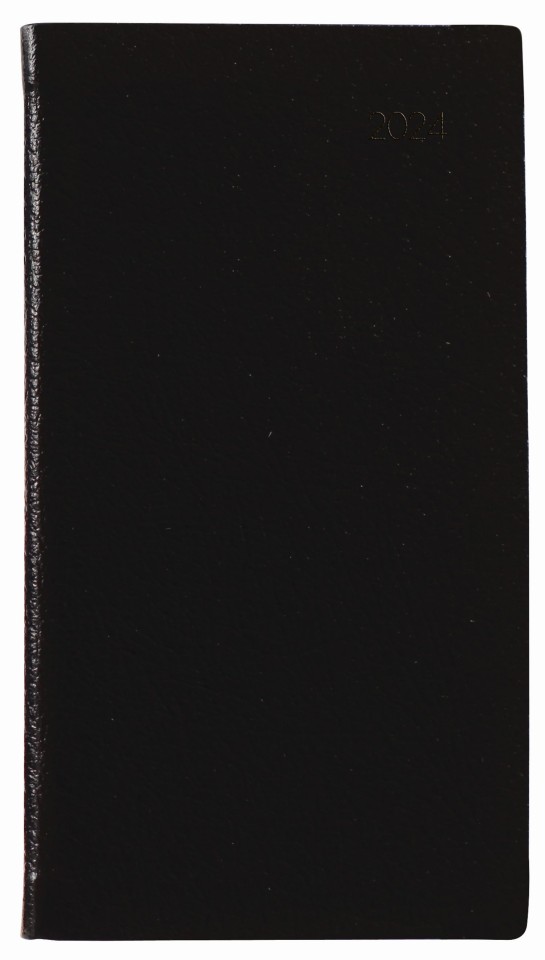 Collins 2024 Pocket Appointment Diary CW3 Week To View Black