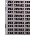 Codafile Lateral File Labels Alpha Letter G 25mm Pack 1 Sheet image
