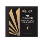 Sharp Elite Linen Style Dinner Napkin 8 Fold Pack/60 Black (Carton/16) image