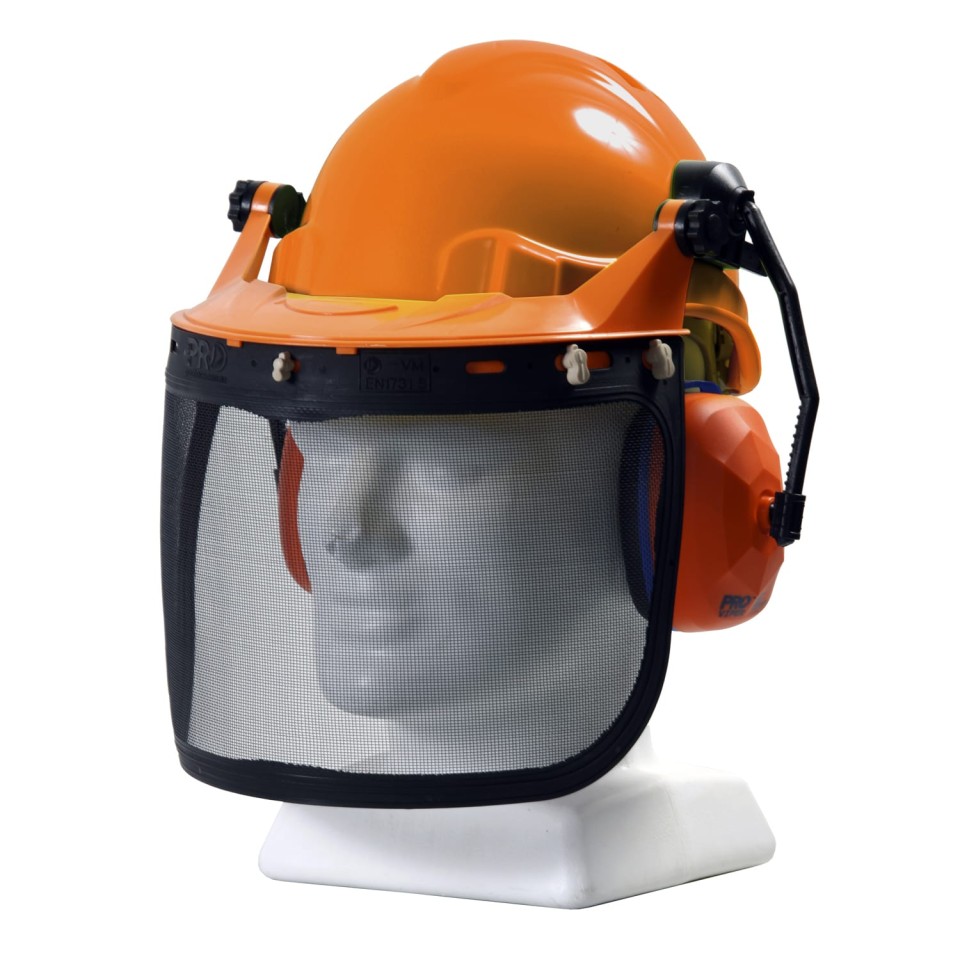 Hard Hat Ratchet Forestry Combo Orange