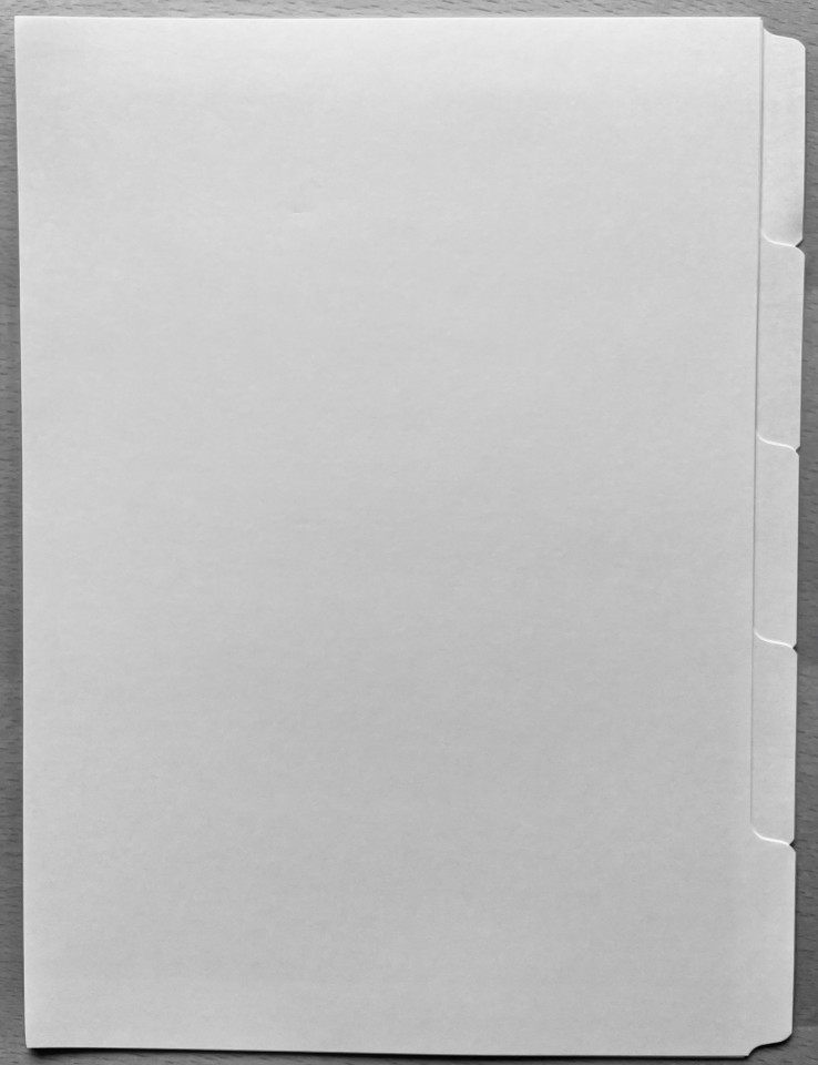 A4 5 Tab Dividers Reverse Collate 150gsm White 100 Sets