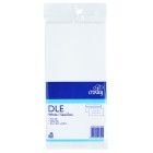 Croxley Envelope FSC Mix Credit Seal Easi DLE 114x225mm White Pack 100 image