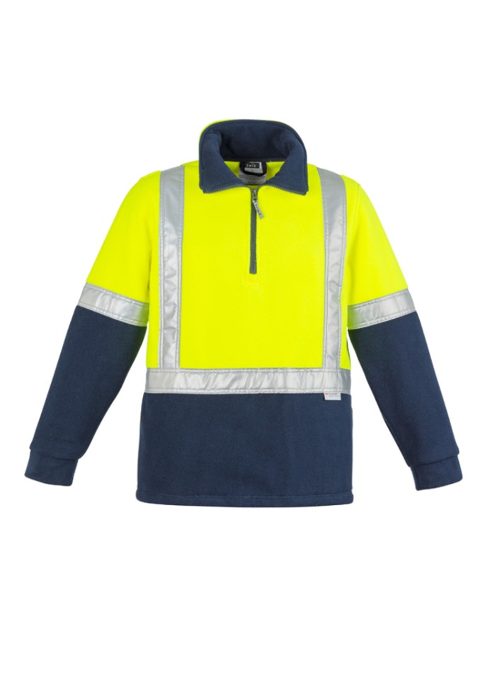 Syzmik Hi Vis Polar Fleece Jumper Navy-3XL