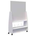 Move Whiteboard Mobile Partition Open Shelf 1220Wx1912Hmm White image