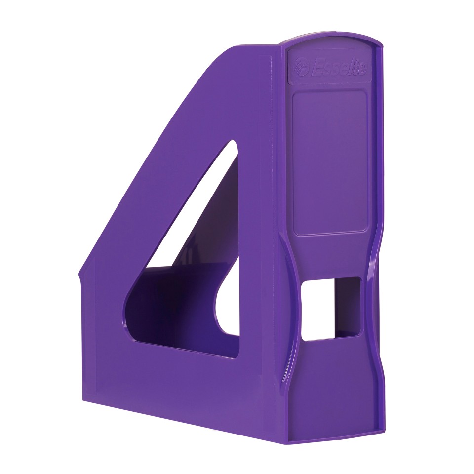 Esselte Nouveau Magazine File Purple