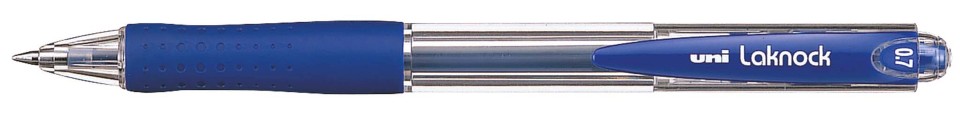 Uni Laknock Ballpoint Pen Retractable SN-100 0.7mm Blue Box 12