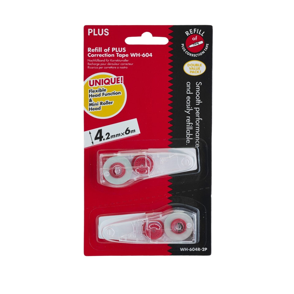 Plus Whiper MR Correction Tape Refill 4.2mmx6m