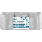 Livi Essentials Centrefeed Towel 2 Ply White 180 meter per Roll 3456 Carton of 6 image