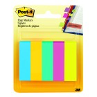 Post-it Page Markers 670-5AU Floral Fantasy/Jaipur 12x440mm Assorted Colours Pack 5