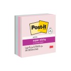 Post-it Recycled Super Sticky Self Adhesive Notes 654R-5SSNRP Wanderlust 76 x 76mm Pastels Pack 5 image