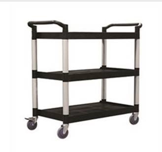 Richmond Black & Silver 3 Tier Service Trolley