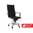 ES Executive Chair 3 Lever High Back Black PU image