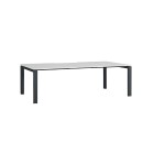 Novah Straight Desk - Black Frame / White Top image