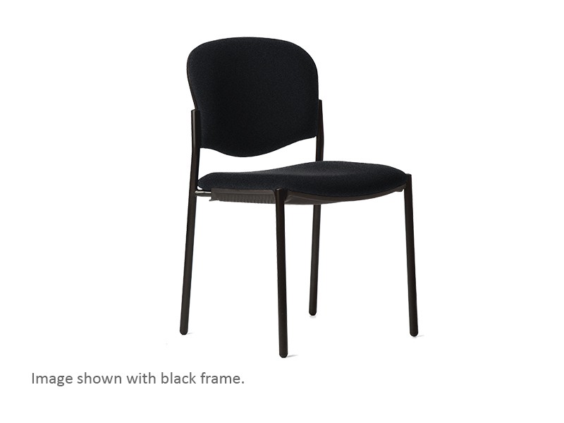 Knight Raz 2 Stacker Chair Chrome Frame Black