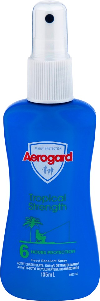 Aerogard Tropical Strength Insect Repellent Spray 135ml