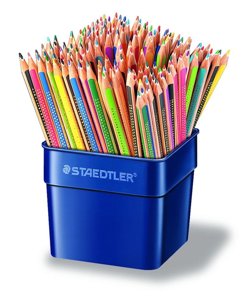Staedtler Triangular Pencil Assorted Colours Pack 144