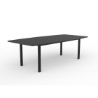 Knight Cubit Boardroom Table 2400 x 1200 Black Frame image