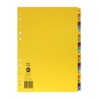 Marbig Indices Manilla A-Z 20 Tab A4 Bright Colours image