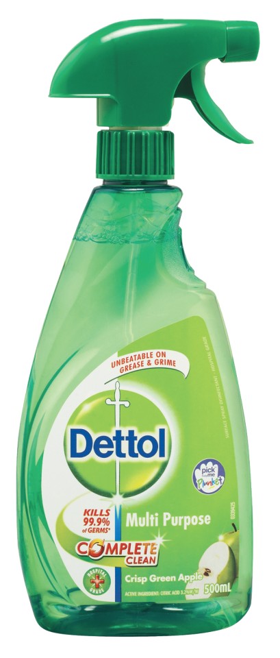Dettol Antibacterial Multi Purpose Cleaner Crisp Green Apple Trigger 500ml