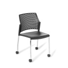 Eden Punch Chair With Chrome 4-Leg Castors image