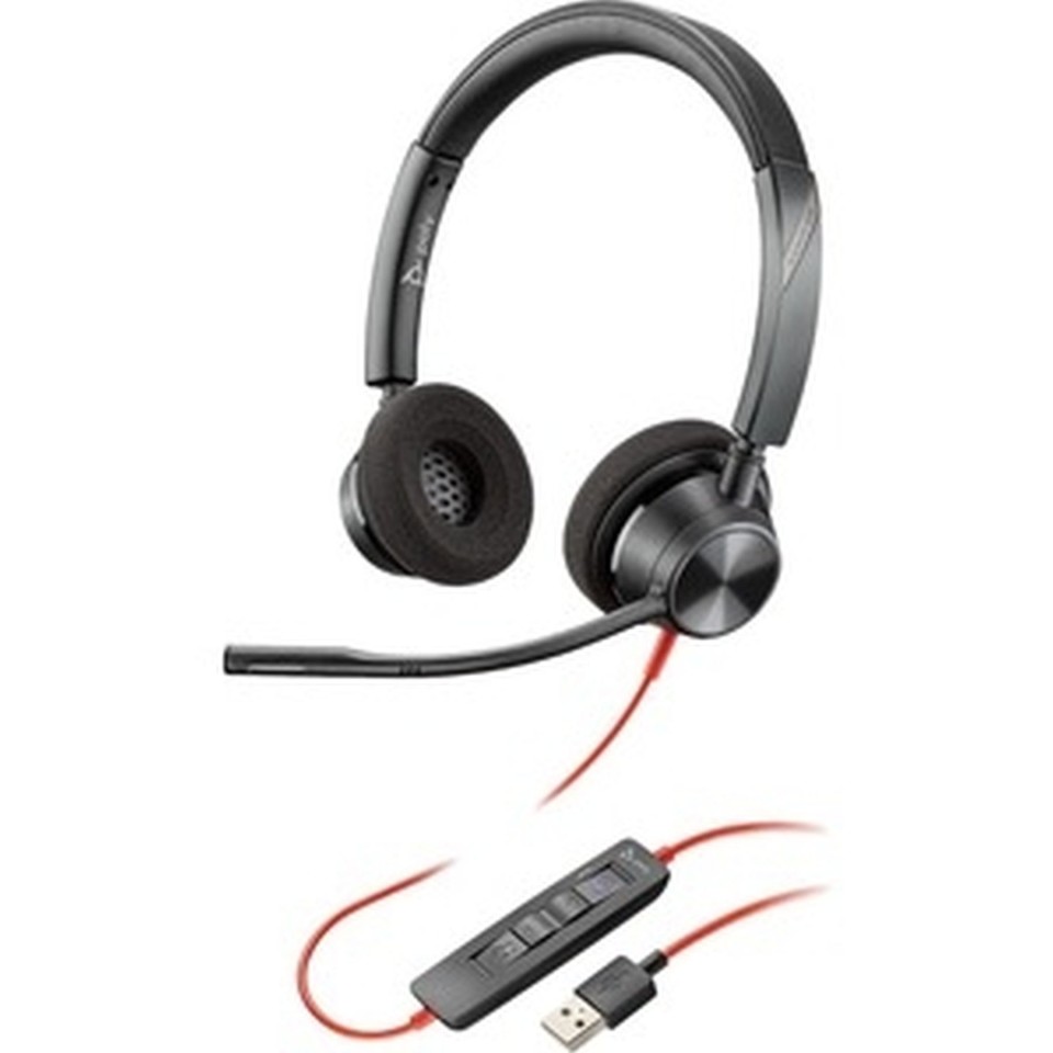 Poly Plantronics Blackwire 3220 MS USB-A Stereo Wired Headset