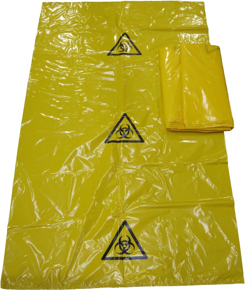 Bio-Hazard Bag Yellow 900mm x 1500mm 50 micron Pack of 25