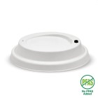 BioPak Plant Fibre Biocup Lid White 90mm Carton 1000 image