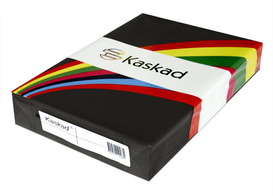 Kaskad Colour Paper 225gsm A3 Raven Black Pack 100