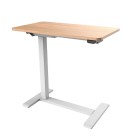 Malmo Electric Laptop Height Adjustable Desk 700Wx400Dmm Timber Top / Timber Edge image