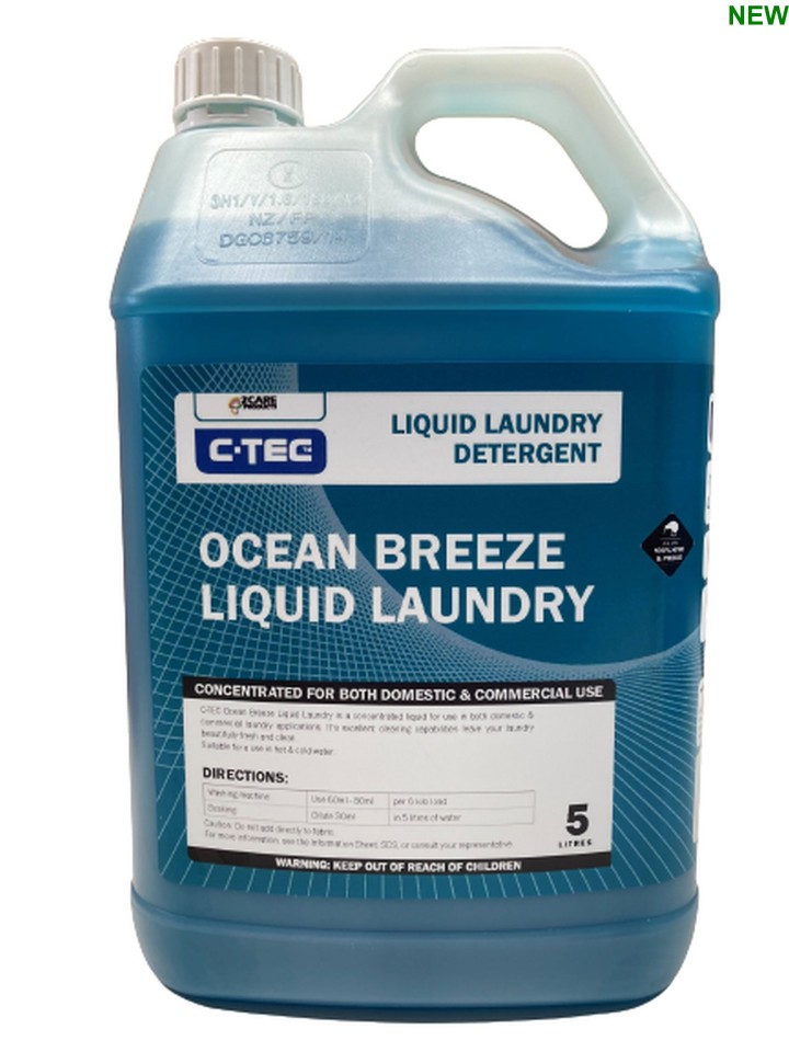 C-TEC Ocean Breeze Liquid Laundry Detergent 5 Litre