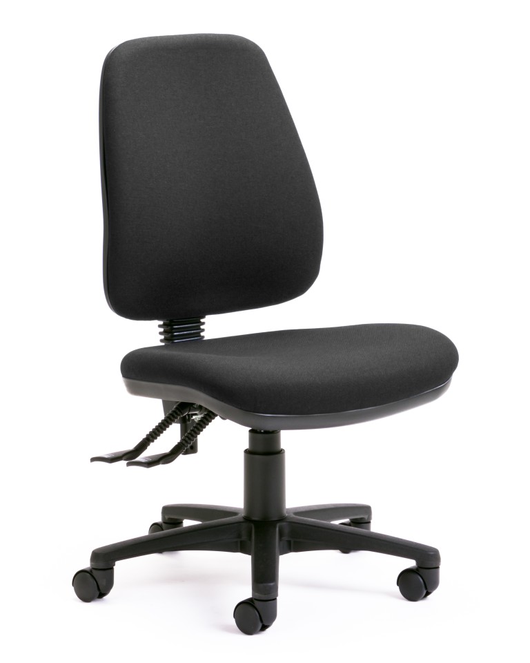 Nova Task Chair 2 Lever High Back Black Fabric