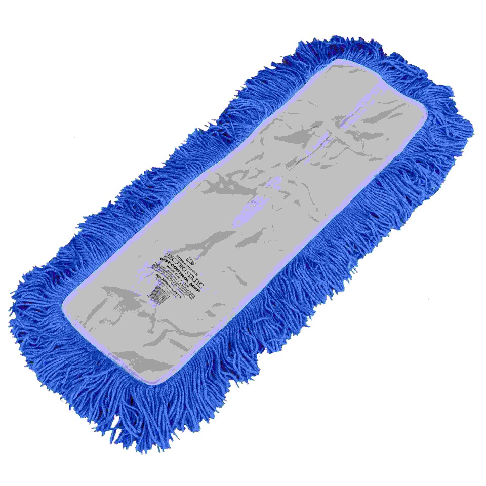 Edco Ed32000 300mm Electrostatic Dust Control Mop Fringe Only Blue Each