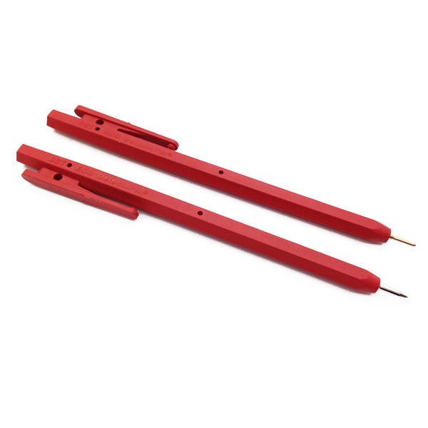 Eco Metal Detectable Pen With Clip Red Body Red Ink Pack 50