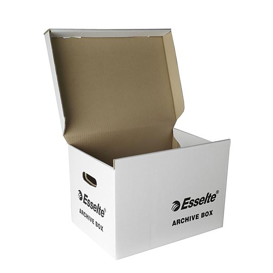 Esselte Archive Box Lid Attached White