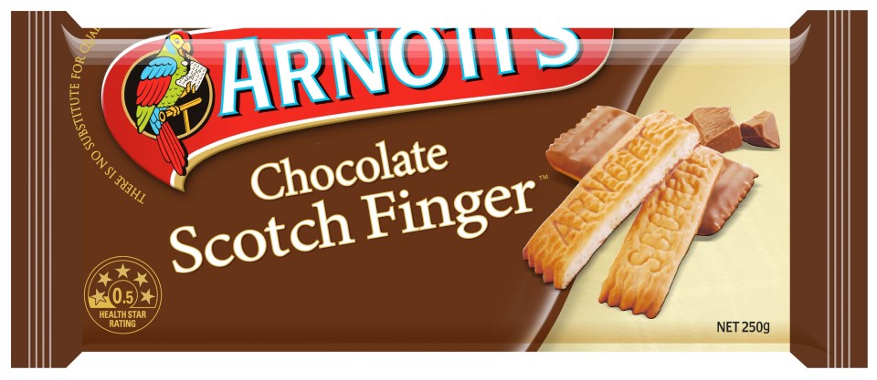 Arnotts Chocolate Scotch Fingers 250g