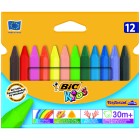 BIC Kids Plastidecor Crayons Triangular Assorted Colours Pack 12 image