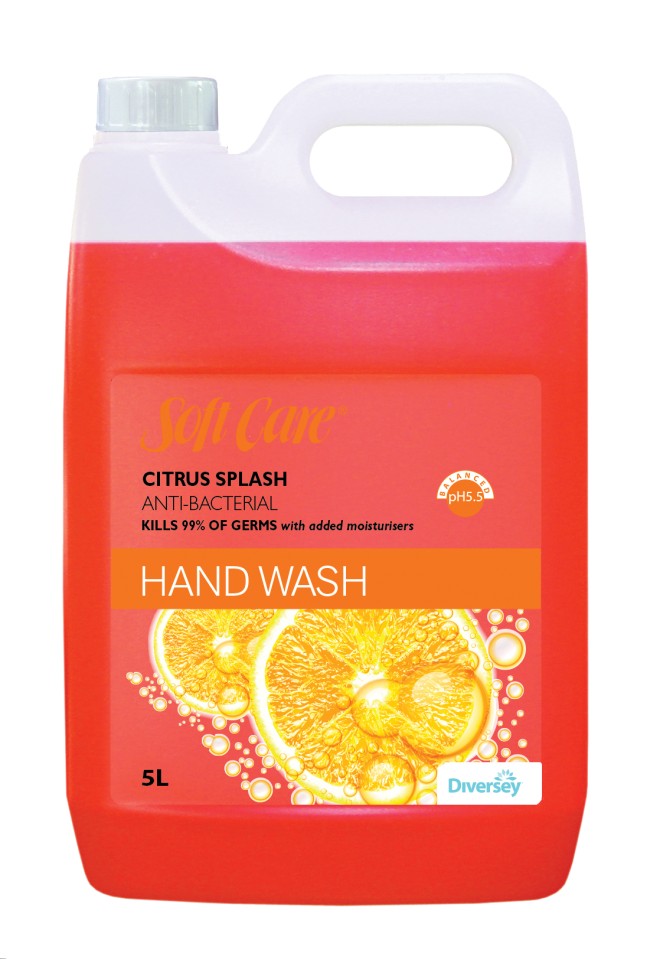 Diversey Soft Care Citrus Splash Antibacterial Hand Wash 5 Litre 4493551