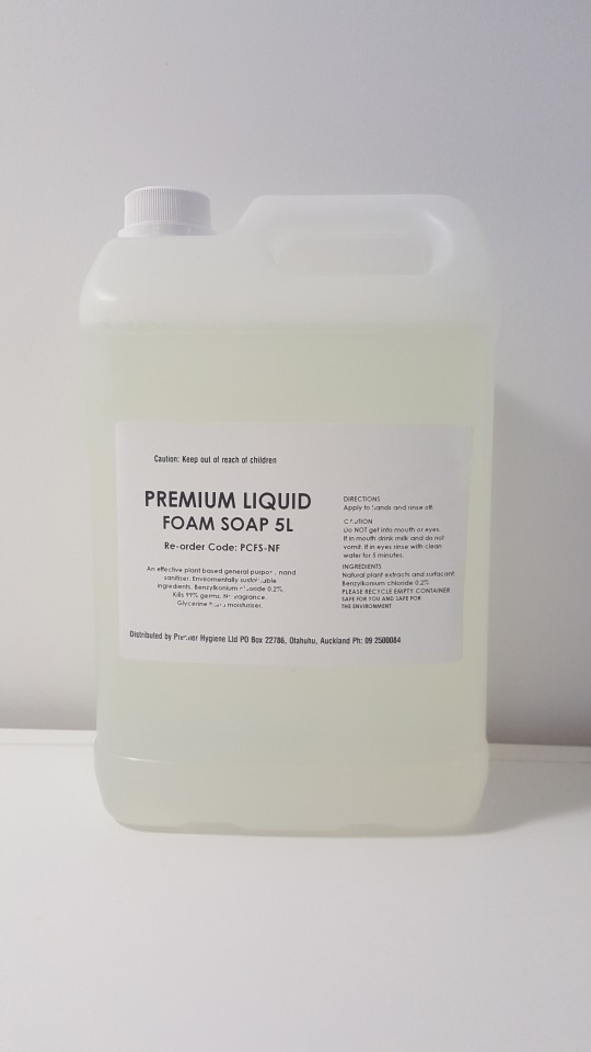 Premier Hygiene Premium Liquid Foam Soap 5 Litre PCFS-NF