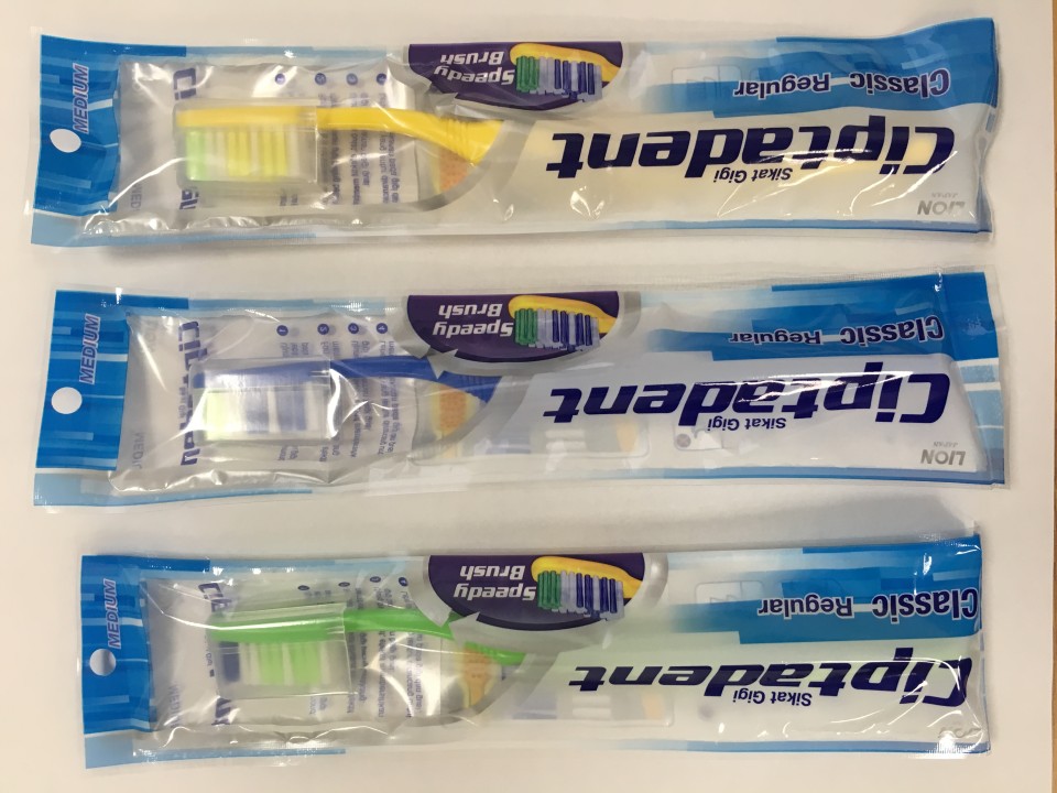 Ciptadent Diamond Head Toothbrush Soft Carton of 72