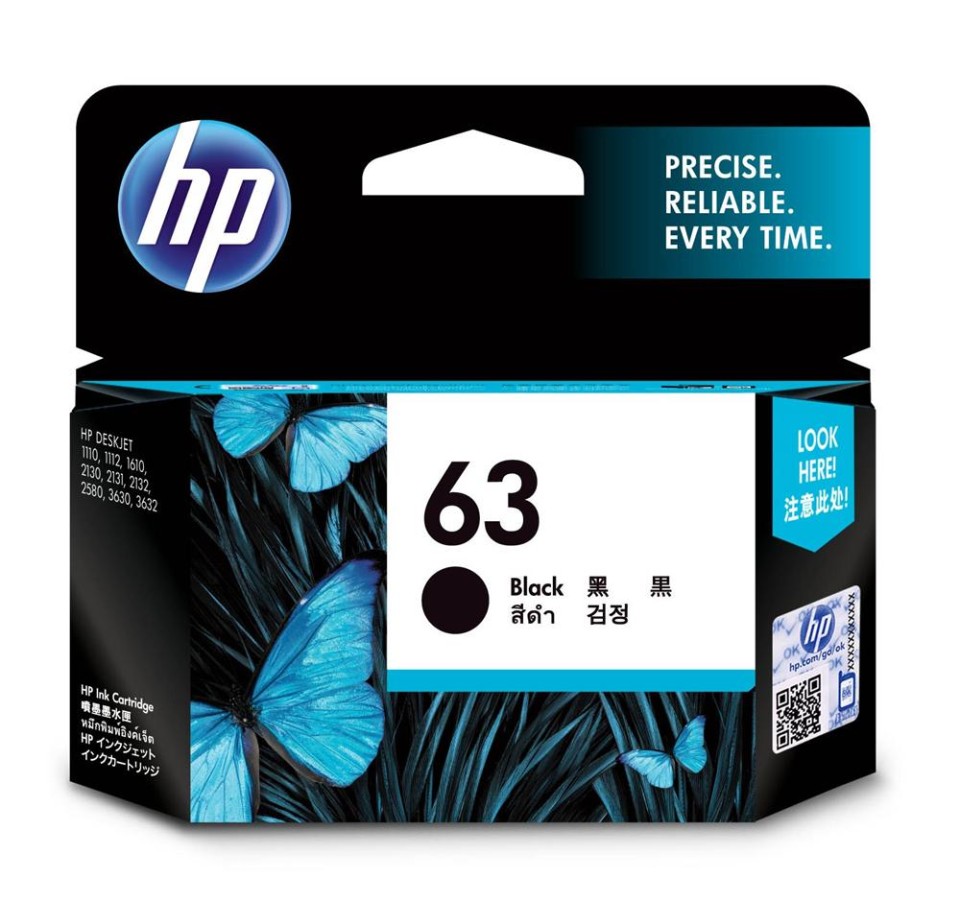 HP Ink Cartridge 63 Black