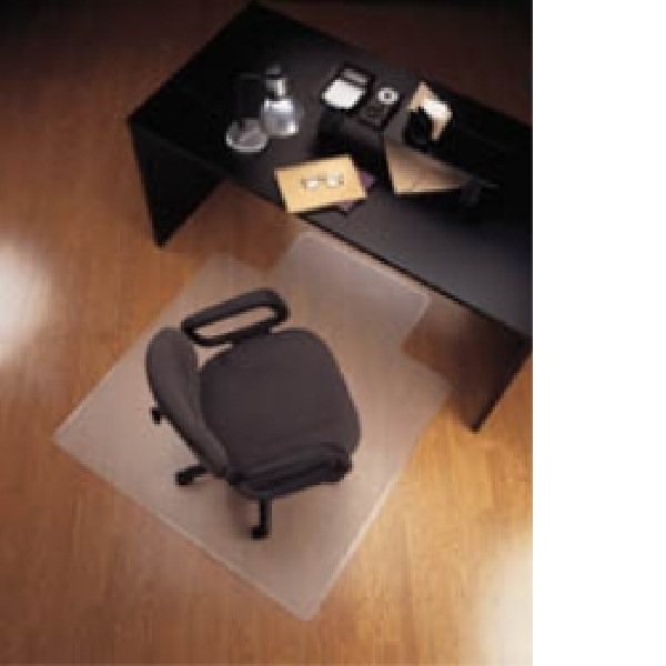 Marbig Keyhole Style Hard Floor Chairmat 1140W X 1340Lmm Glass Clear