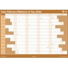 NXP 2024 Wall Planner A2 Double Sided Orange image
