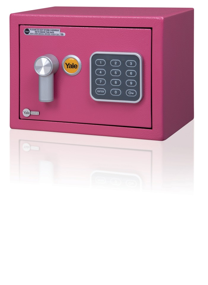 Yale Mini Safe 230Wx170Dmm Pink Each