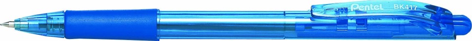 Pentel Wow Ballpoint Pen Retractable BK417 0.7mm Blue Box 12