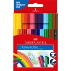 Faber-Castell Colouring Felt Markers Connector Assorted Colours Pack 10 image