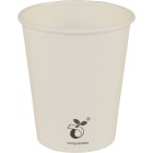 Friendlypak Paper Cup Hot Cold Compostable No Lid 190ml / 6oz Seedling Art Carton 1000