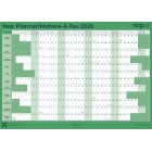 NXP 2025 Wall Planner Double Sided Laminated A1 Mint Green image