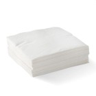 BioPak Embossed Dinner Napkins 4 Fold 2 Ply White Pack of 100 image